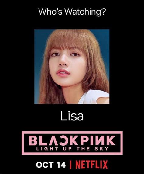 BLACKPINK 'Light up the Sky' Official Poster Lisa || Netflix - Black ...