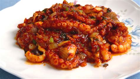 Spicy stir fried octopus - Cooking Korean food with Maangchi