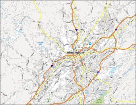 Birmingham Map, Alabama - GIS Geography