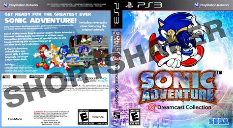 Sonic Adventure DX Custom PS3 Cover With Original Art and Logo - Etsy