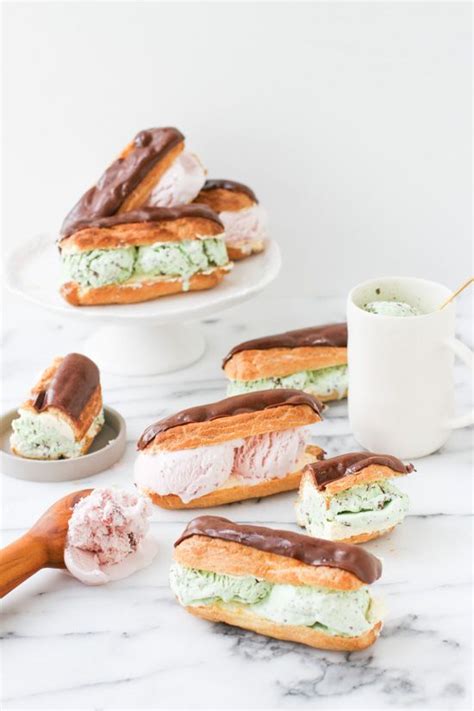 chocOlate eclair ice cream sandwiches Chocolate Eclair Ice Cream ...