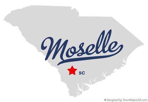 Map of Moselle, SC, South Carolina