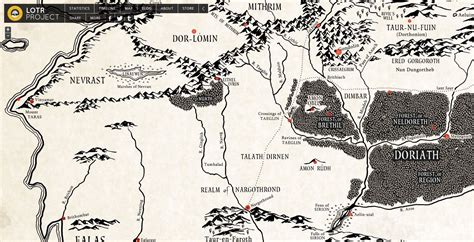 Explore this great interactive map of lost Beleriand