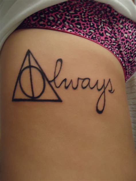 "always" Deathly Hallows/Harry Potter-theme tattoo Harry Potter Theme ...