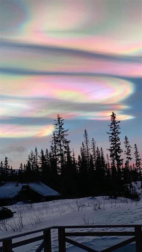 nacreous clouds | cloud aesthetic | pretty sky | sky aesthetic ...