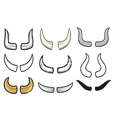 Animal Horns Clipart Collection for Your Creative Projects