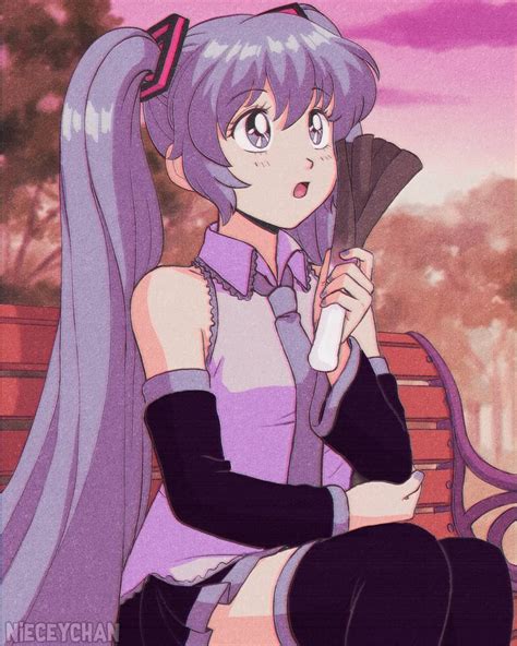 10 days left!! Here's my attempt at drawing Miku in a retro/90s anime ...