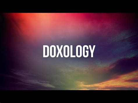 Doxology Video Worship Song Track with Lyrics | Playback Media ...