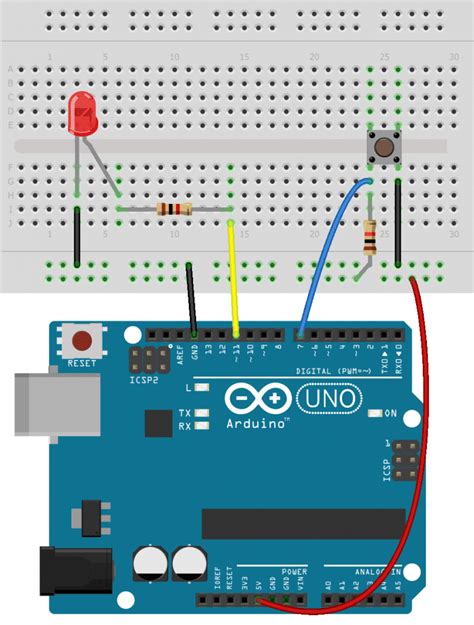 How to Connect and Program Push Buttons on the Arduino - Circuit Basics