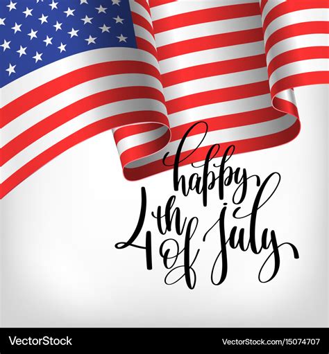 Happy 4th july usa independence day banner Vector Image