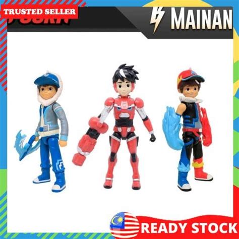 Boboiboy Galaxy & Mechamato Ice Frostfire Action Figure Fgura Toy Kids ...