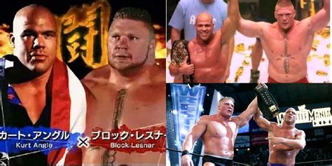 The NJPW Match Between Brock Lesnar & Kurt Angle WWE Fans Never Saw ...