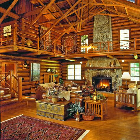 17 Log Cabin Living Room Inspirations - DHOMISH