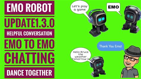 EMO ROBOT UPDATE 1.3.0 EMO can Recognize Himself other EMOs and start ...