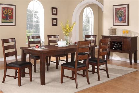 Extendable Dining Table Set 7 Pc | Affordable Home Furniture