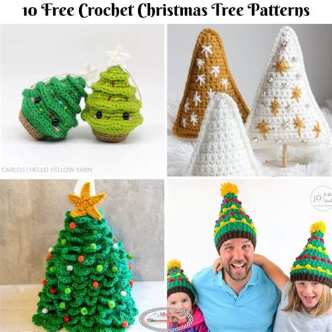 10 Free Crochet Christmas Tree Patterns as Holidays Decor - Nicki's ...