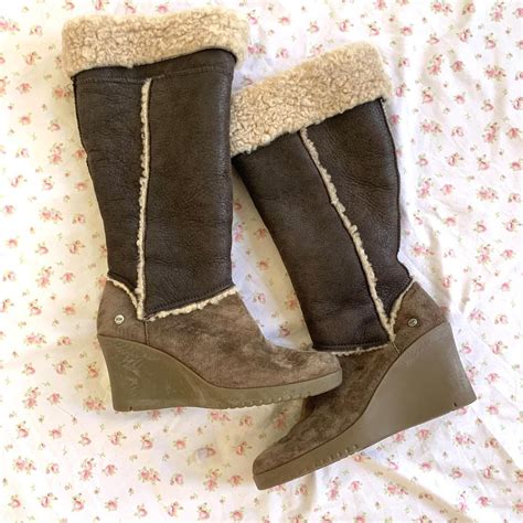 AMAZING fur lined tall Ugg Australia boots!! Size... - Depop