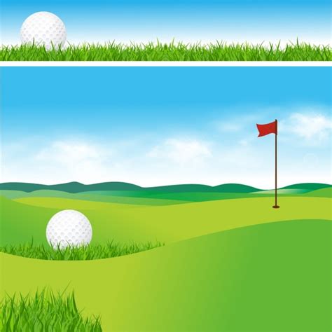 Golf course Vectors graphic art designs in editable .ai .eps .svg ...