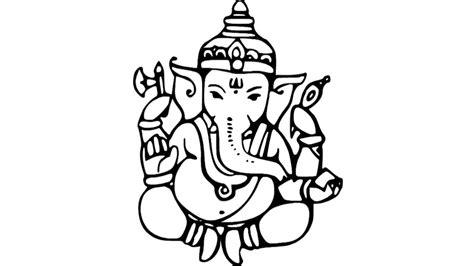 Ganesh Beautiful Image Drawing - Drawing Skill