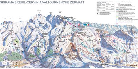 Cervinia - Breuil Trail Map | OnTheSnow