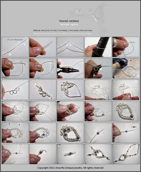 Amorfia Unique Jewelry: Wire wrapped necklace- free tutorial