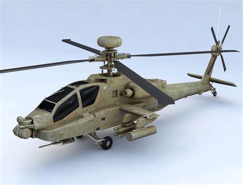 Boeing AH64 APACHE - 3D Model by 3dstudio