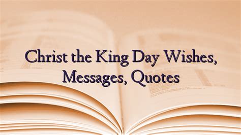 Christ the King Day Wishes, Messages, Quotes - TechNewzTOP