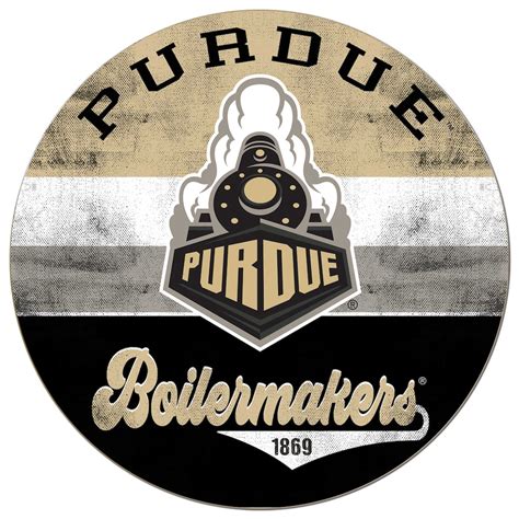 Purdue Boilermakers 20'' x 20'' Retro Logo Circle Sign