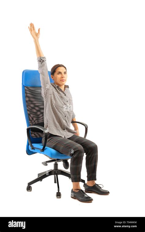 Sitting chair legs crossed woman hi-res stock photography and images ...