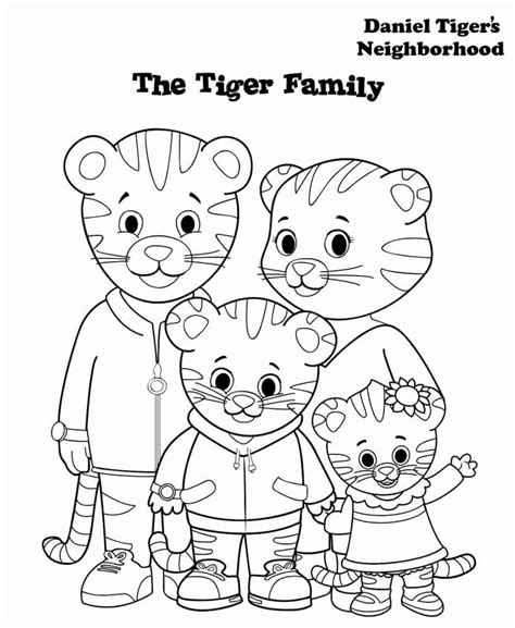 24 Daniel Tiger Coloring Pages Printable in 2020 | Daniel tiger, Tiger ...