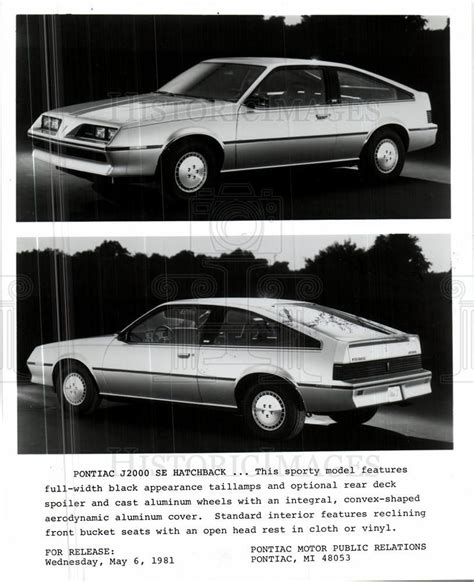 1982, Pontiac J2000 SE hatchback sportscar | Historic Images | Pontiac ...