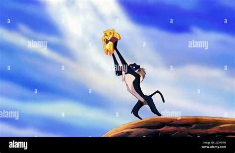 SIMBA,RAFIKI, THE LION KING, 1994 Stock Photo - Alamy