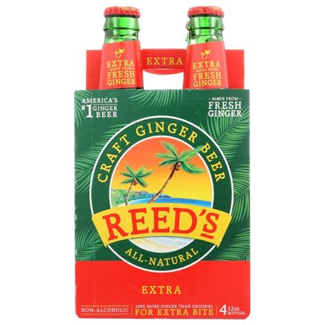 Reed's Ginger Beer Extra 12oz 4pk Cn - Luekens Wine & Spirits