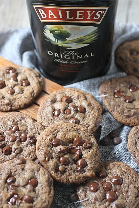 Bailey’s Irish Cream Chocolate Chip Cookies - Mind Over Batter