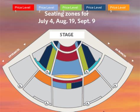 Mesa Amphitheatre Seating Chart