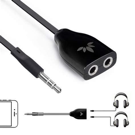 Buy Avantree TR302 Two Way 3.5mm Dual Headphone Jack Splitter, AUX ...