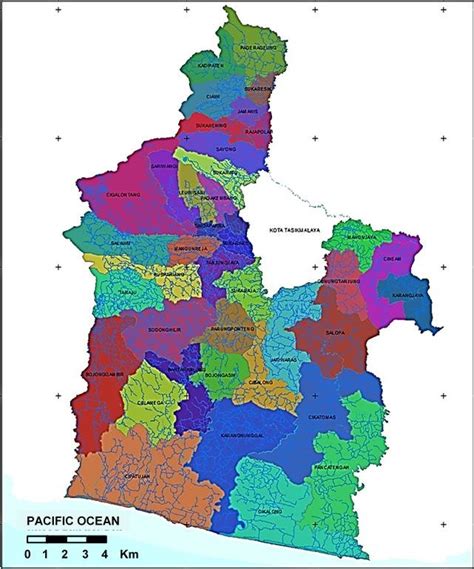 Map of Tasikmalaya administration boundary | Download Scientific Diagram