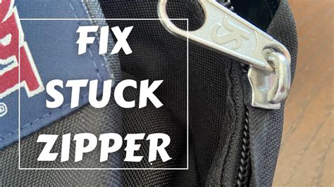 How to fix a stuck zipper on backpack - YouTube