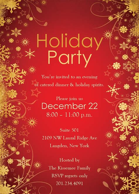 Christmas Party Invitation Template