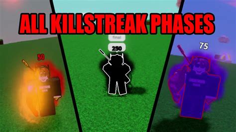 All Killstreak Phases In Slap Battles | Roblox - YouTube