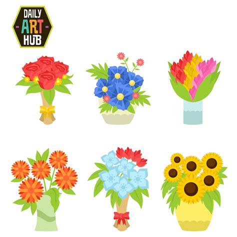 Bouquet Of Flowers Clipart