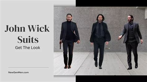 The John Wick Suit: How To Get The Look - New Gen Men