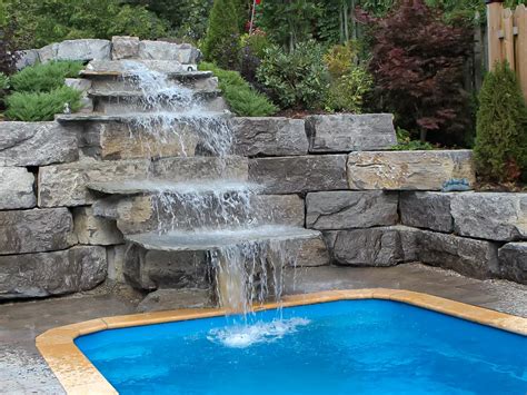 Fiberglass Swimming Pool Water Features - Leisure Pools USA