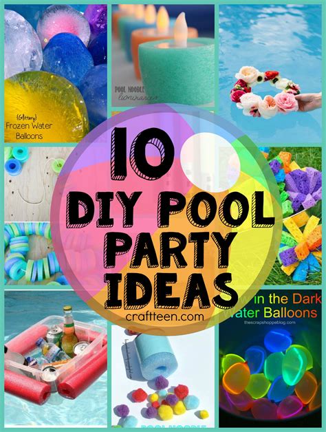 10 DIY Ideas for a Pool Party – Craft Teen