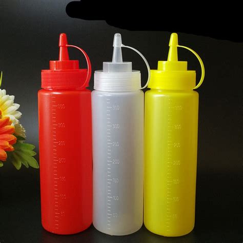 Small 40cm 2 Oz Plastic Bottles 500ml Plastic Ketchup Bottle