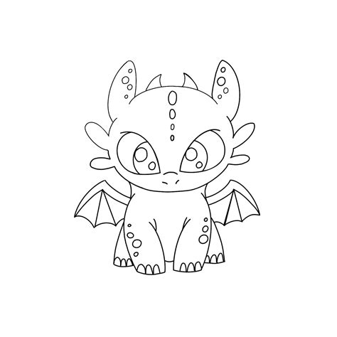 Baby dragon Svg Toothless SVG Night fury svg cut file | Inspire Uplift ...