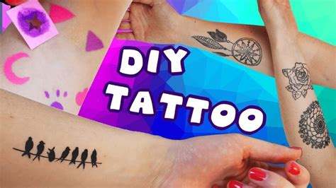 TUTO - TATOUAGES TEMPORAIRES | Comment faire un tatouage, Faire un ...