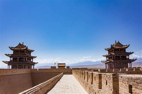 Fortress on great wall in Jiayuguan, China | Jiayuguan, Travel, Dream ...