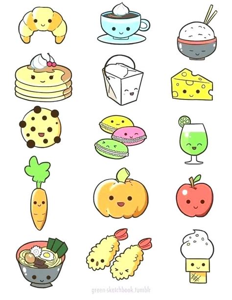 how to draw a kawaii draw how to draw cute food cupcake with face on it ...