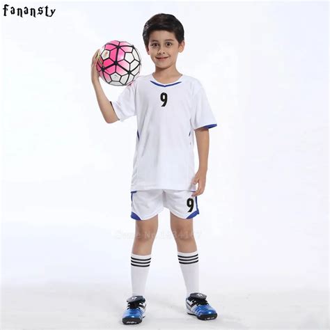 High quality child soccer jerseys 2017 2018 kids soccer set boys custom ...